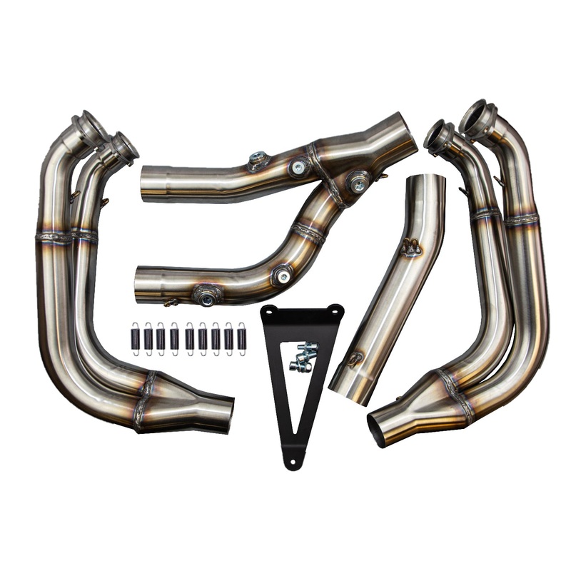 BMW 2020 S1000RR Full/Evo Megaphone High Race Front Section, Stainless (12225)