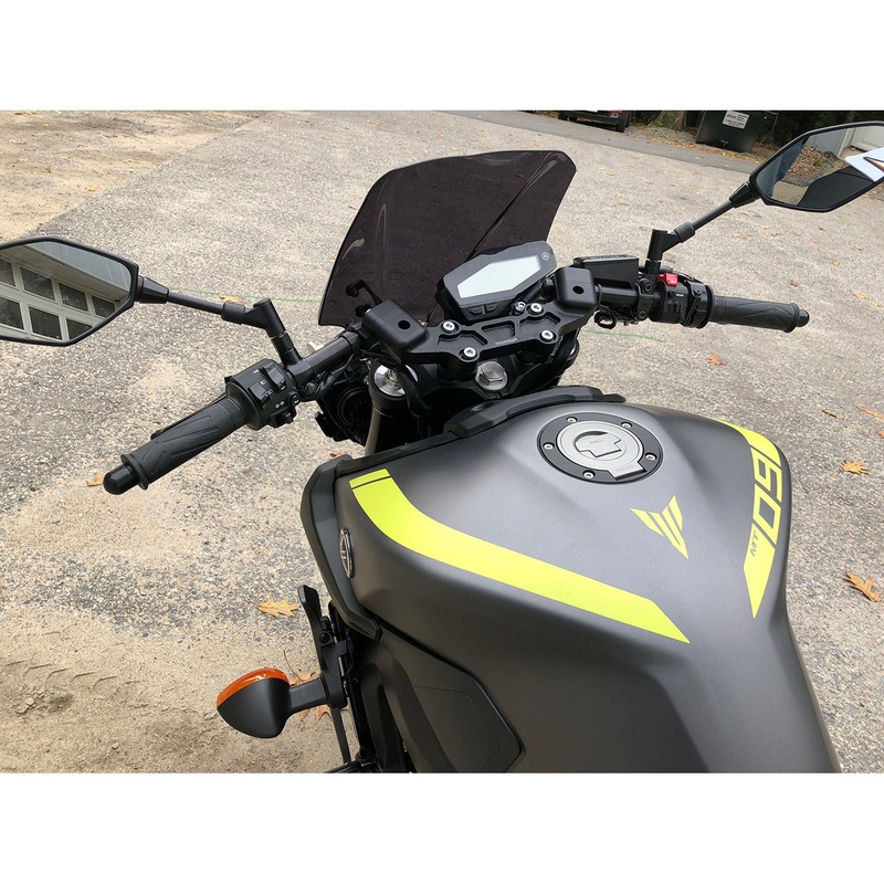 Yamaha MT09 Front Mount 35mm Eccentric Adjustable Adapter Plate