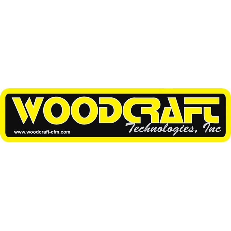 Woodcraft Trailer sticker 14 x 3.75″