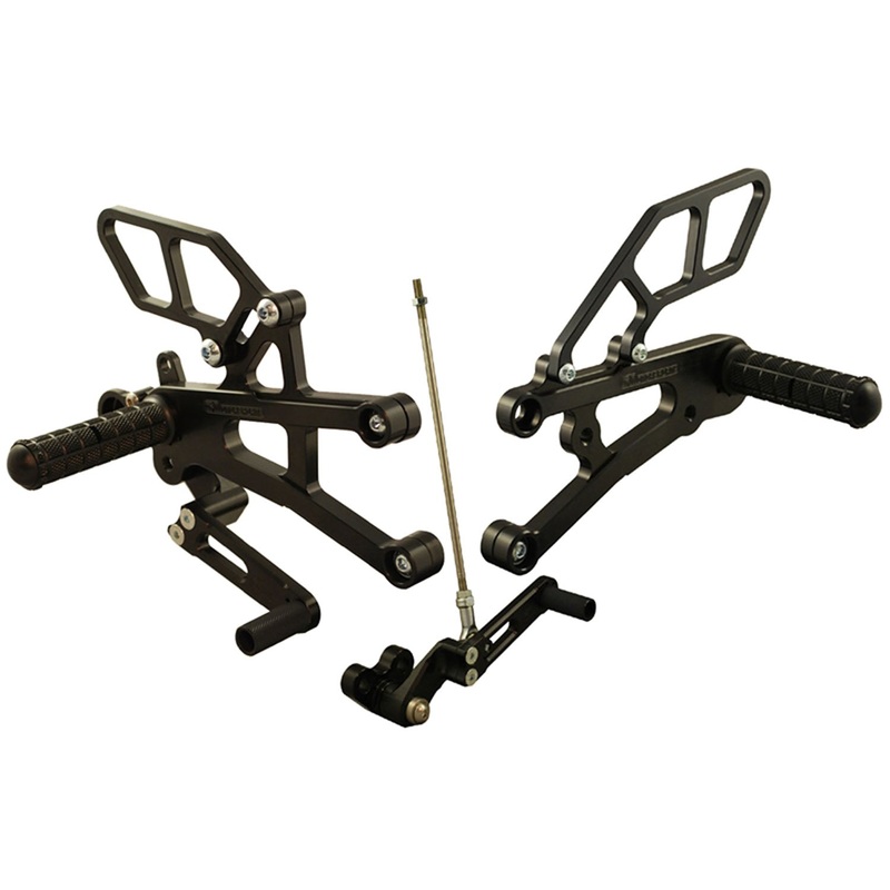 05-0507B Triumph Daytona 675R Rearset  – GP Shift w/QS No Folding Toe Pieces