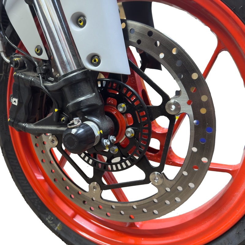 45-0761F Front Axle Slider Kit, Aprilia RS457