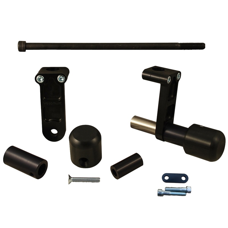 50-0653 Ducati Hypermotard 950 Frame Slider Kit Red – Cerakote