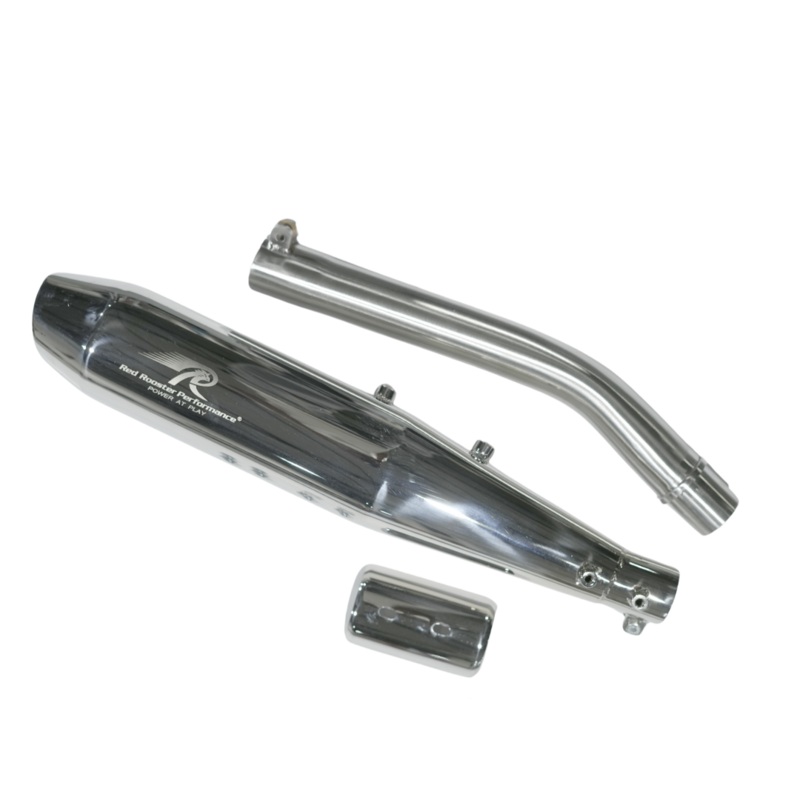 Red Rooster Stellar X  Polish Exhaust for Royal Enfield Bear 650 Polish Glossy Finish