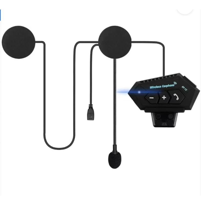 Bluetooth Headset for Motorcycle Helmets – Black – BSDDP BT12