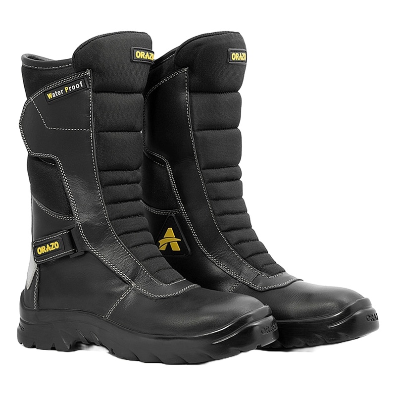 Orazo Ibis Trail Velcro Motorcycle Riding Boots Black WATER PROOF 7