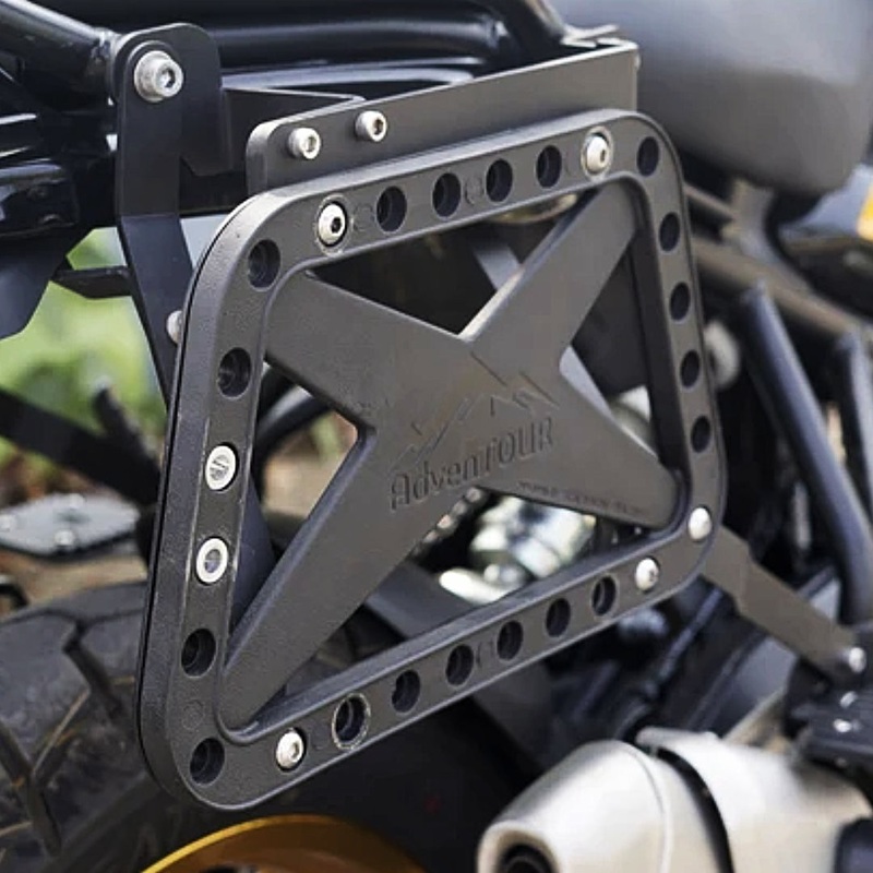 “AdvenTOUR” Pannier Mounts/ Saddle Stays for Himalayan 450/Carbon Racing