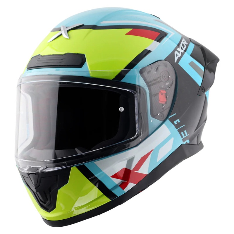 AXOR Saber X-Sport Helmet Motorcycle Helmet M Black Neon Yellow