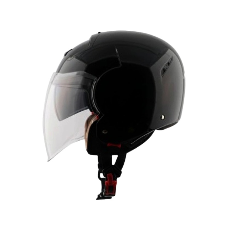 Axor Striker Dual Visor Motorbike Helmet (Black) Solid Black M