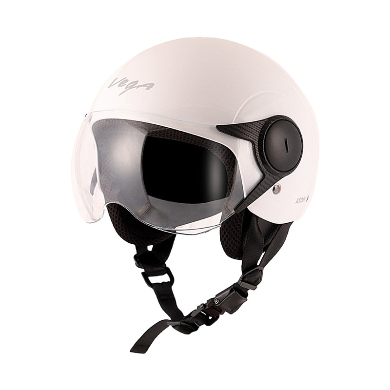 Vega Atom White Helmet With Free Balaclava M