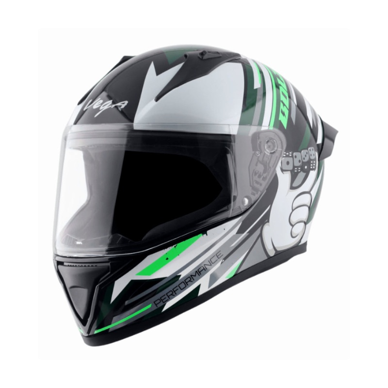 Vega Bolt Dice Black White Helmet Black White M