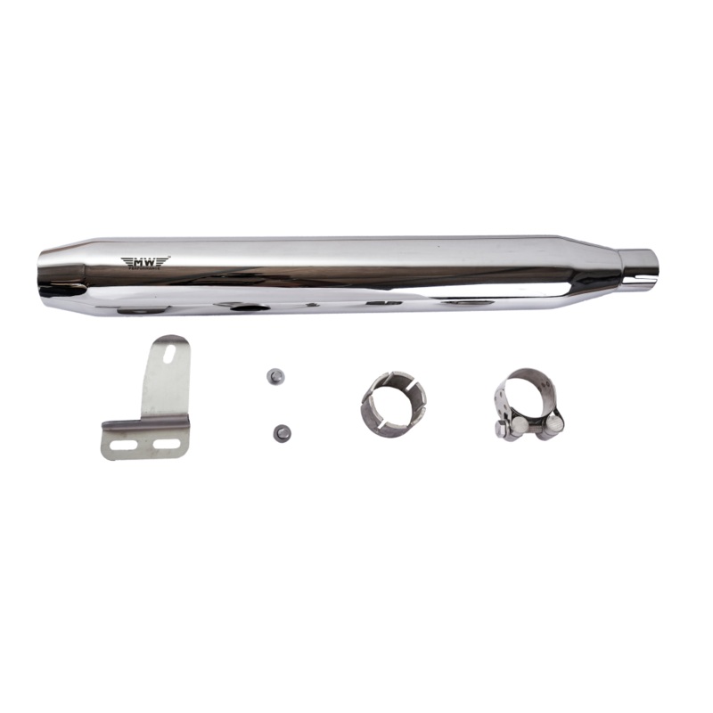 MW Performance Short Barrel Exhaust for Classic 350/500 Matte Polish