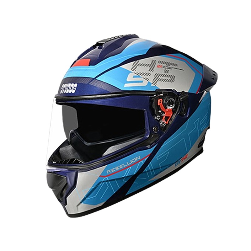 Studds Drifter D6 Rebellion Decor Helmet- Gloss/Matte Blue N1 Blue Matte Blue L