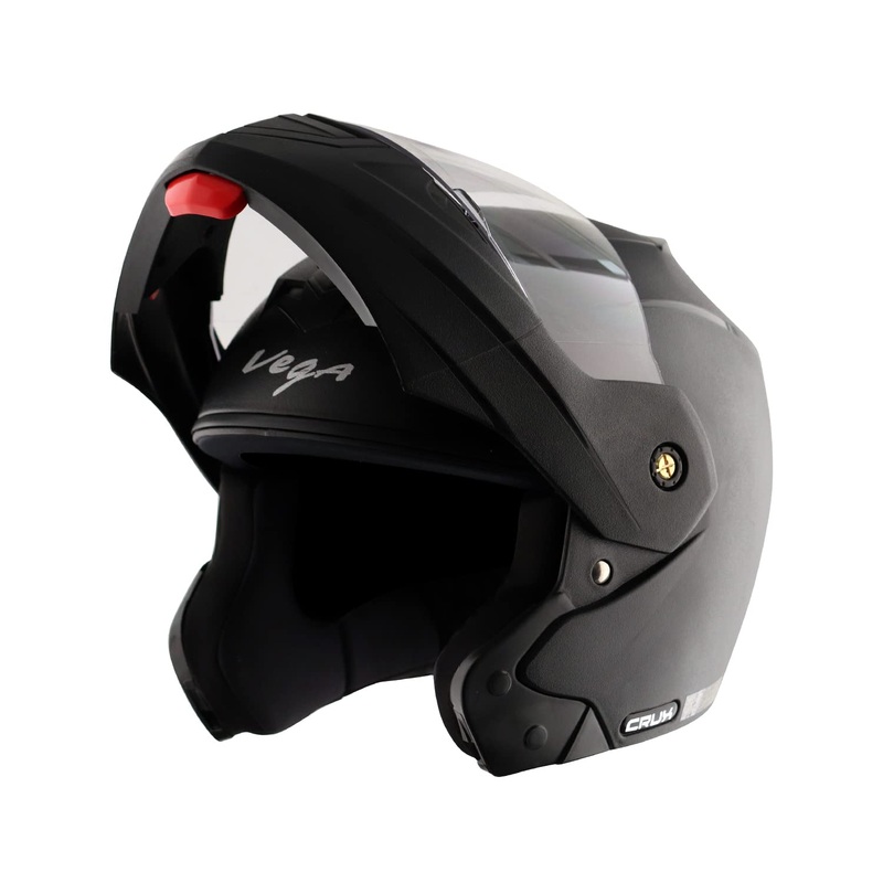 Vega Crux Black Helmet Solid Black S