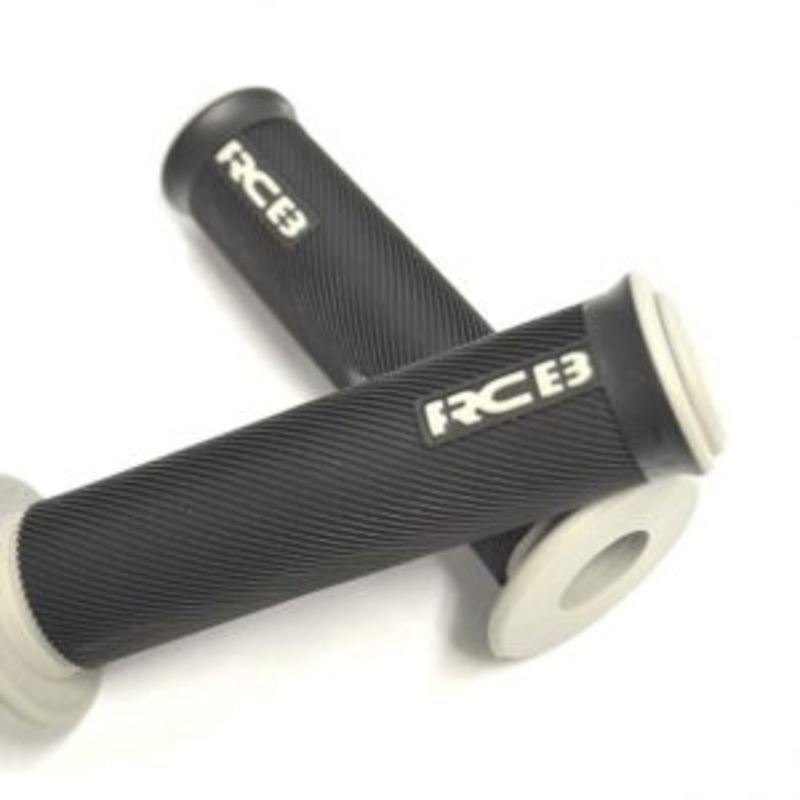 RCB Universal Handlebar Grips – Black & White