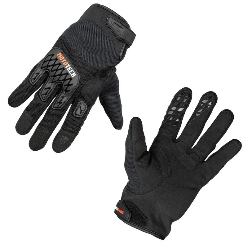 Reflex Air Flo Dual-Sport Motorcycle Riding Gloves | MotoTech M Black