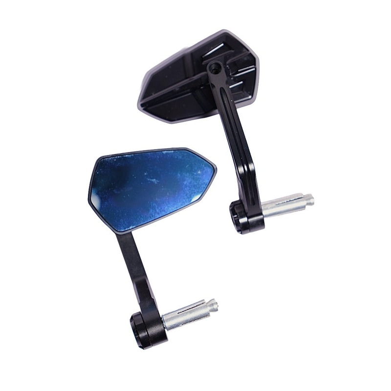 ATT-BSDDP Raximo Aluminium Bar End Mirrors  Black