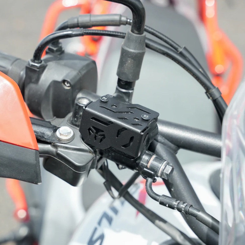 Mototorque Master Cylinder Guard for Hero XPulse 210 Front  Mild Steel Brake Protection