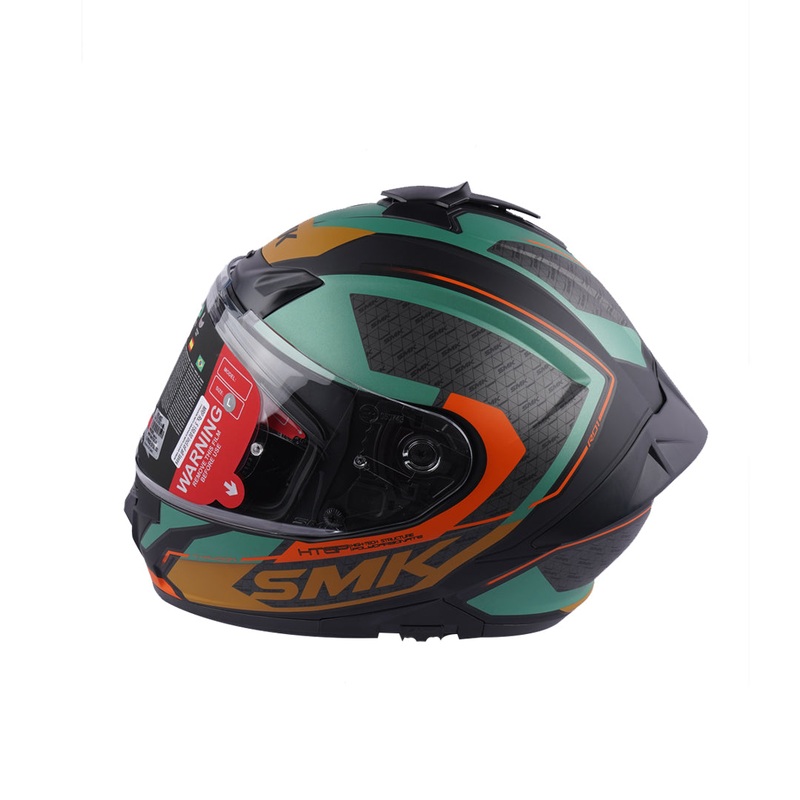 SMK Typhoon RD1 Matte Black Green Orange Helmet RD1 S Matt Black Green Orange