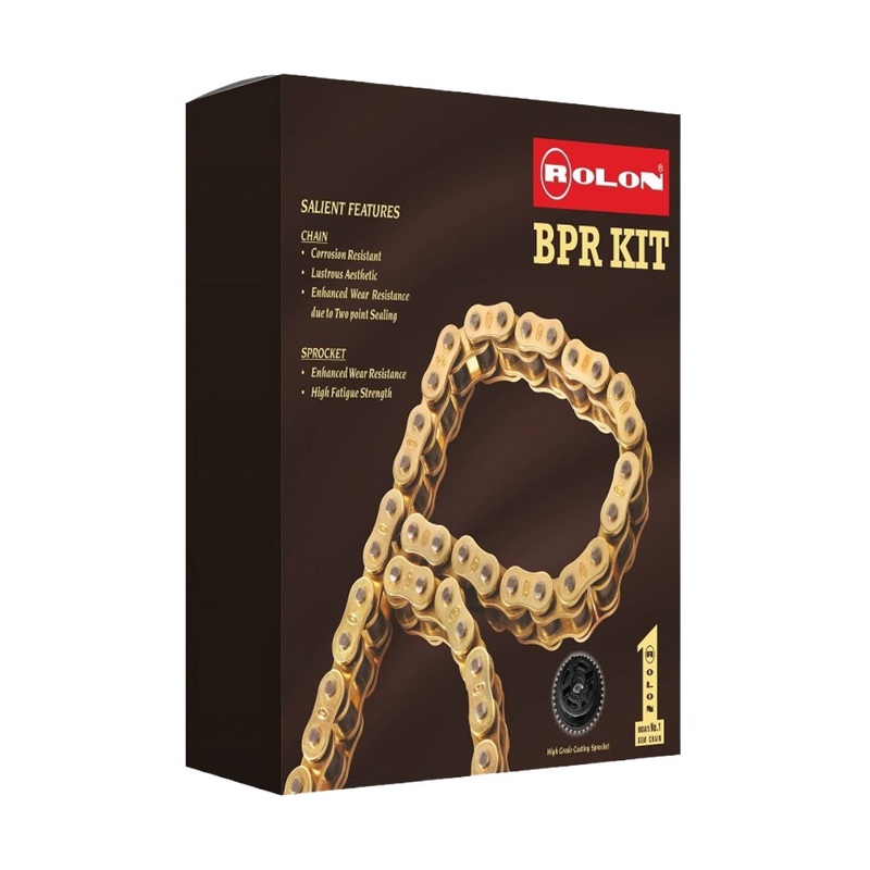 Brass Chain & Sprocket Kit for Royal Enfield Bullet Classic 350  KIT BSORC CL270