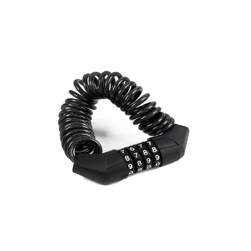 Motorcycle Cable Number Lock-Spring Type-BSDDP-Black