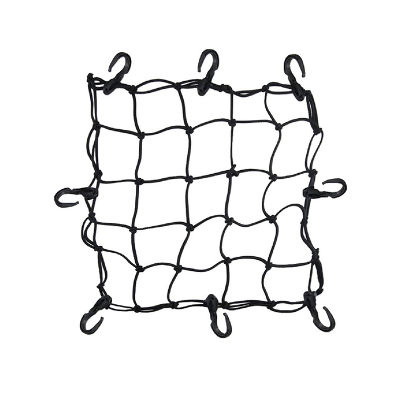 Motorcycle Seat Bungee Net – Black
