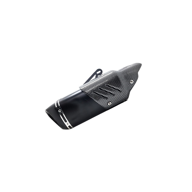 Slip-On Akropovic Long Can Exhaust-Black
