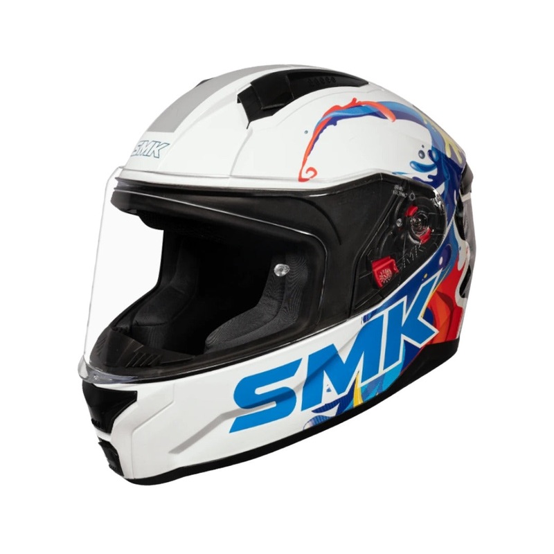 SMK Bionic Youth Helmet GLOSS ORANGE WHITE 3XS