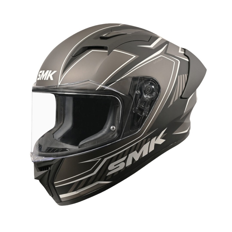 SMK Stellar Adox Helmet MATT BLACK GREY S