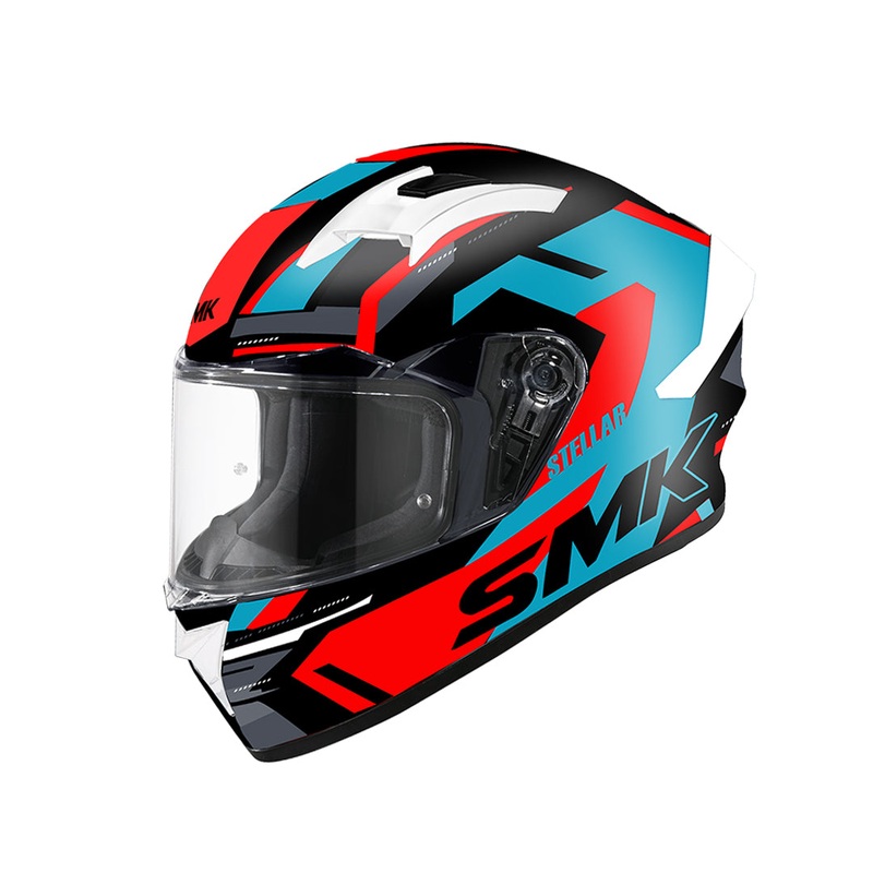 Smk Stellar Sport K Power Gloss Black Blue Red 2XL