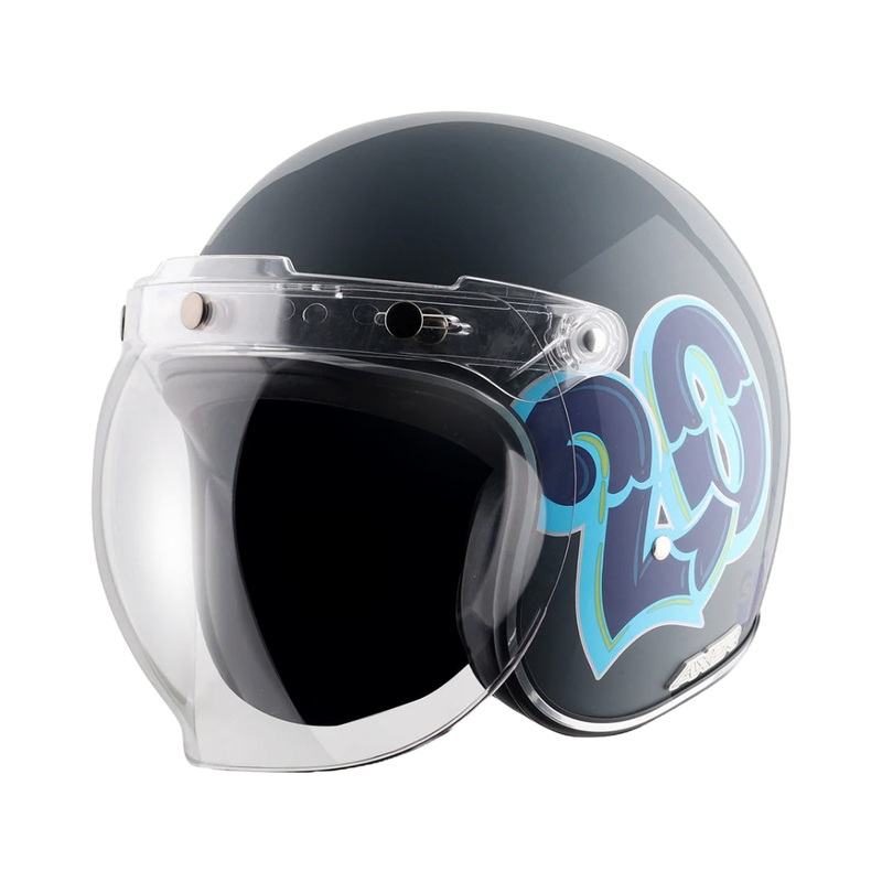 Axor Retro Jet Sportz C13 Althen Grey Blue Helmet Grey Blue M