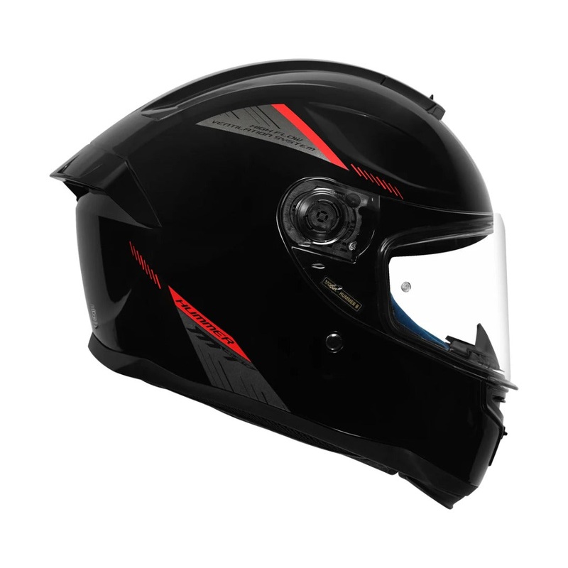 MT Hummer Solid Gloss Black A1 Helmet M