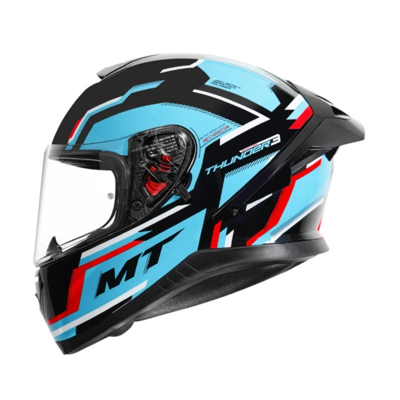 MT Thunder 3 VS Pro Blaze B7 Gloss Blue Black Red Helmet. M