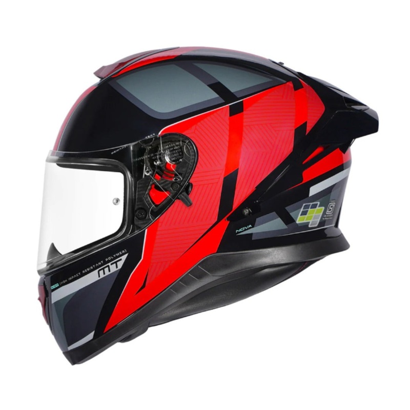 MT Thunder 3 VS Pro Nova B5 Gloss Black Red Helmet M