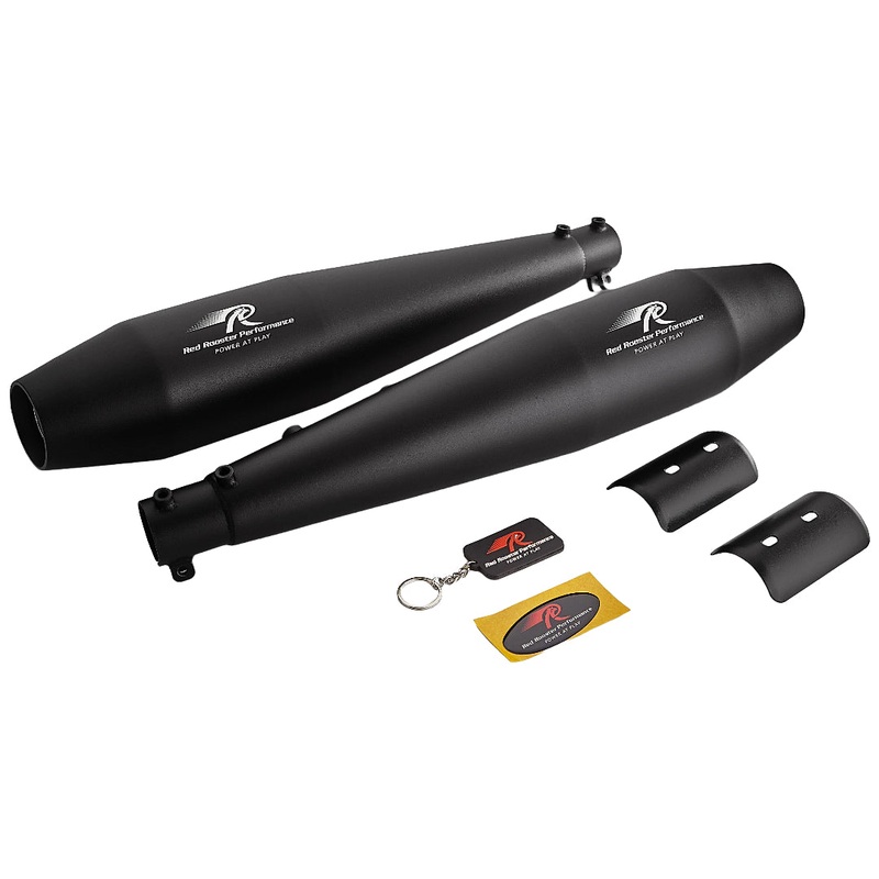 Red Rooster Stellar Black Matte Exhaust For Royal Enfield Shotgun 650 Black Matte
