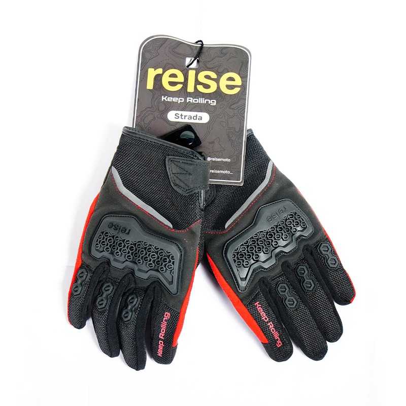 Reise Strada Motorcycle Riding Gloves Black M