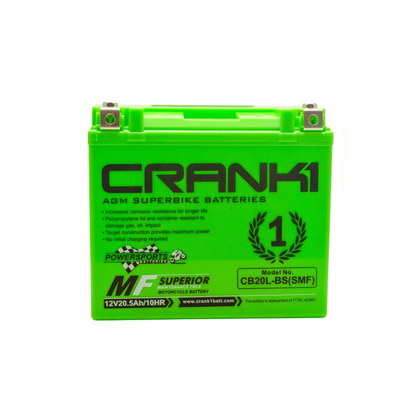 Crank1 Battery For Harley Davidson Fat BOB (2008-2023)