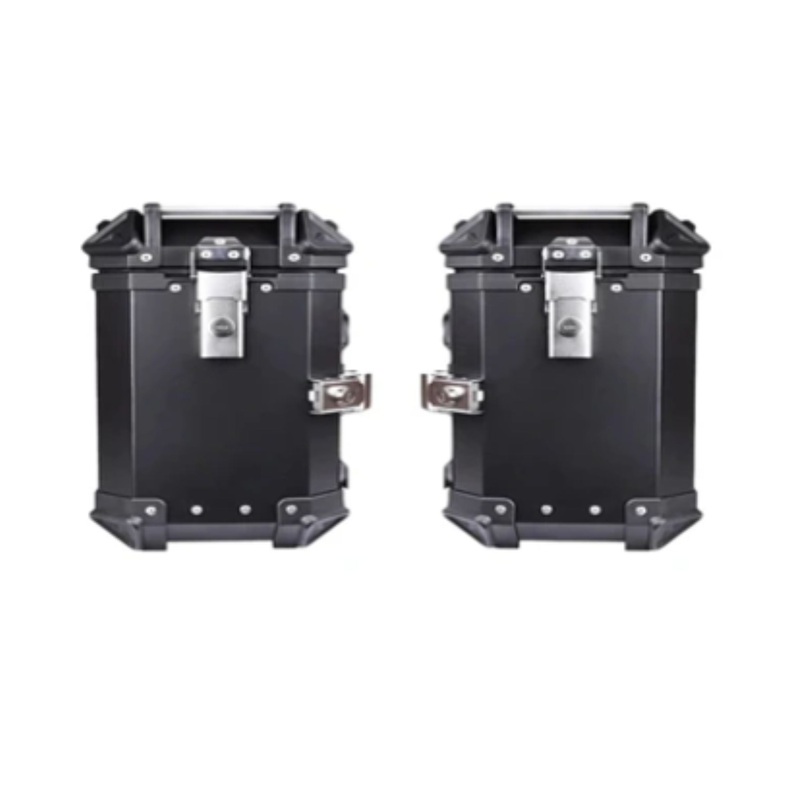 Universal Aluminum 35L Side Pannier Box Black | HMD