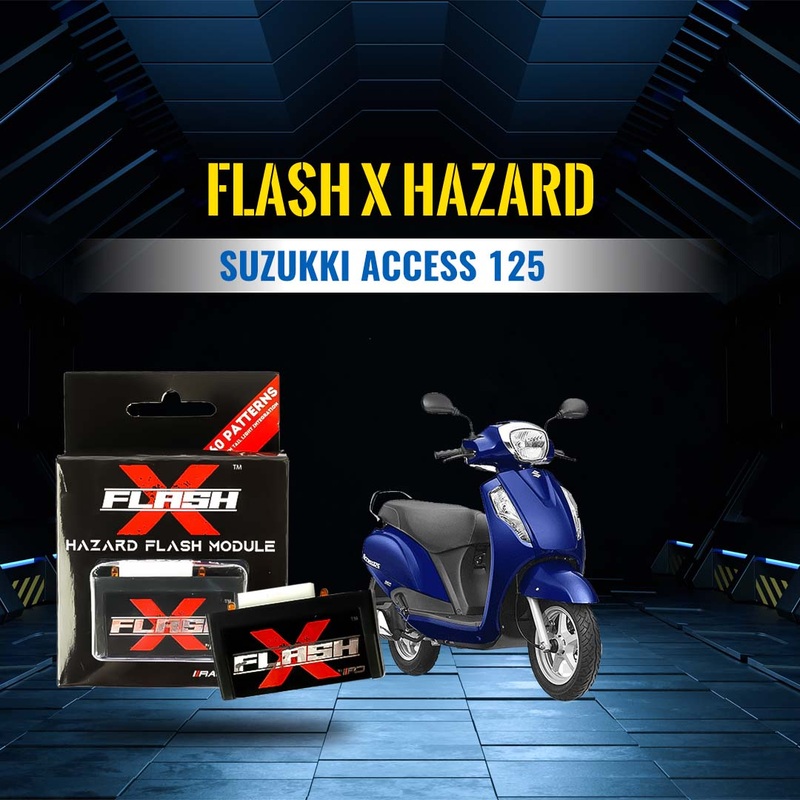Flash X Hazard For Suzukki Access 125 BS6