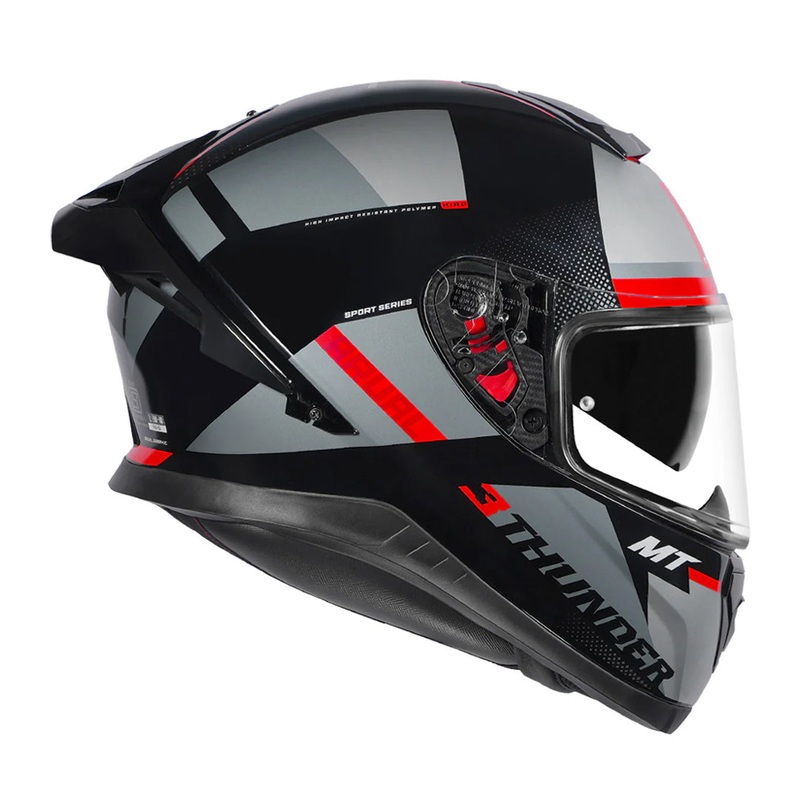 MT Thunder 3 SV Pro Arual B1 Helmet – Gloss Grey Black Pink M