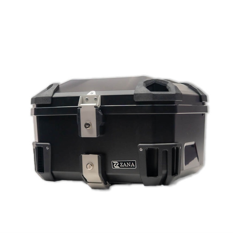 Universal Top Box ABS Plasitc (50 Litre) R-Flat Black With Backrest