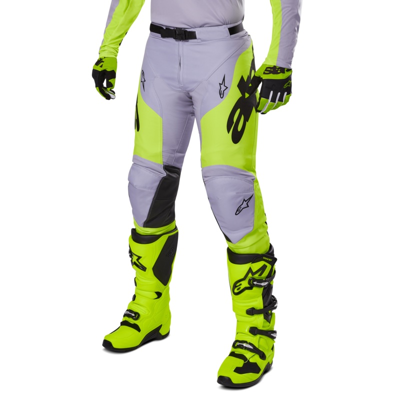 2025 Pantalon Racer Veil 28 Gris Jaune Fluo