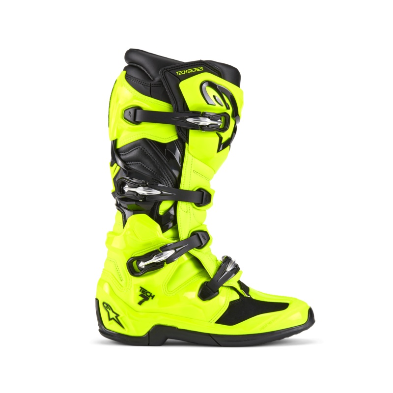 Bottes Tech 7 5 Jaune Fluo Noir