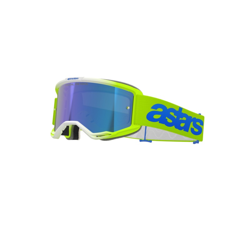 Lunettes De Protection Vision 5 Blaze One Size Jaune fluo Bleu miroir