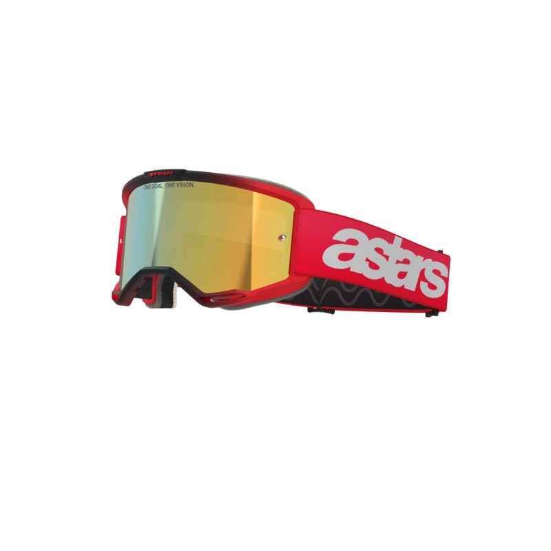 Lunettes De Protection Vision 5 Blaze One Size Rouge Miroir Or