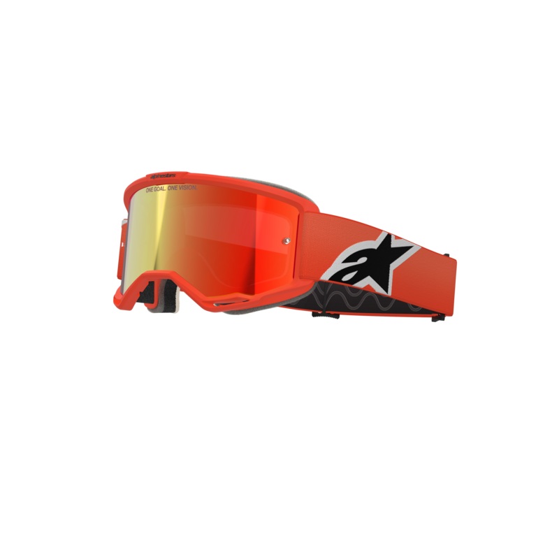 Lunettes De Protection Vision 5 Corp One Size Orange Miroir Rouge