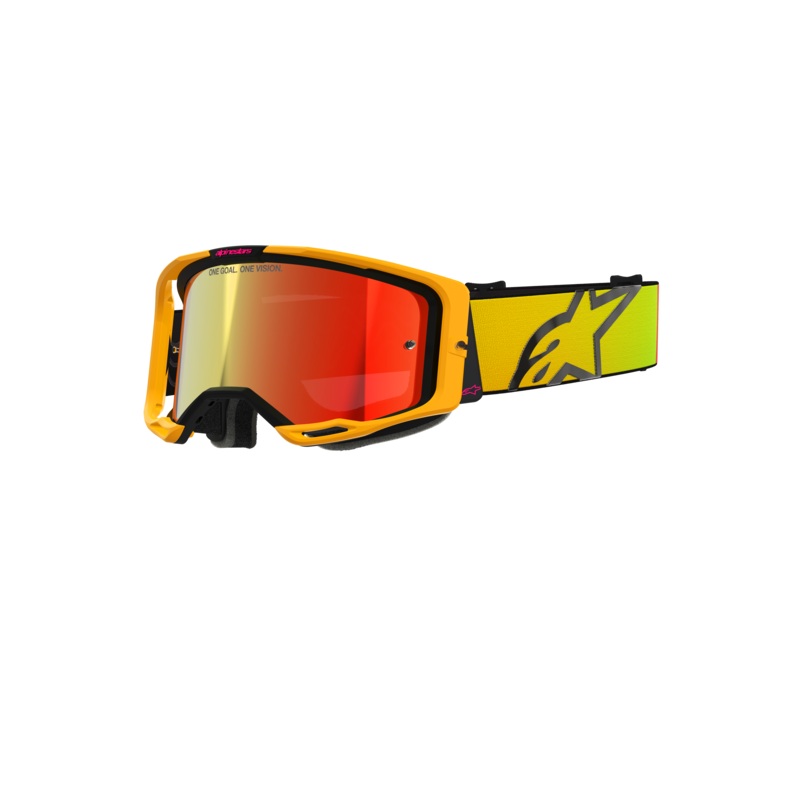 Lunettes De Protection Vision 8 Corp One Size Jaune Rose Miroir Rouge