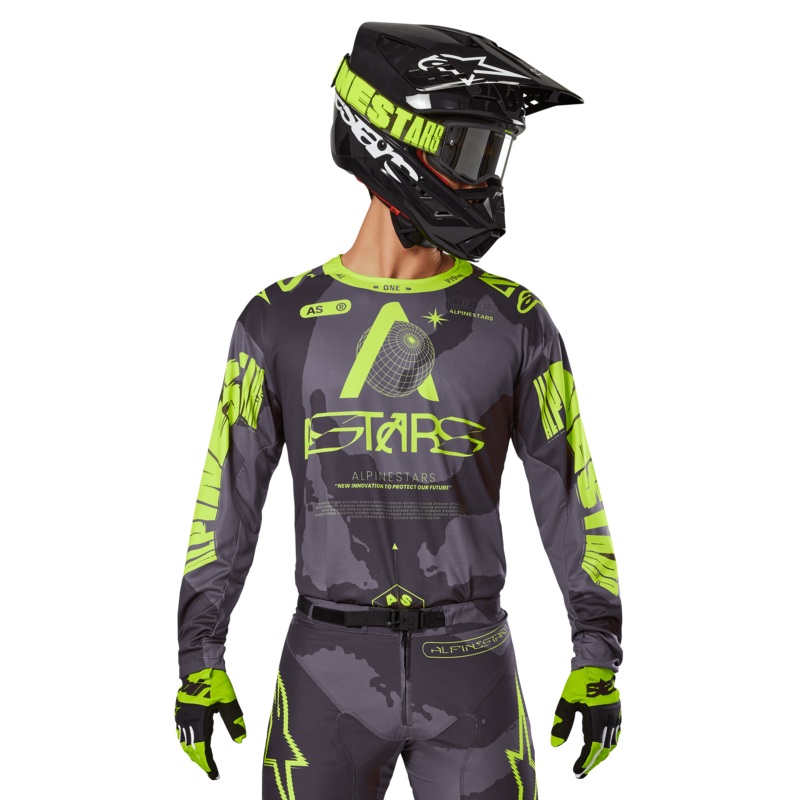 Maillot Racer Hollow 2025  S Camo fonc Jaune fluo