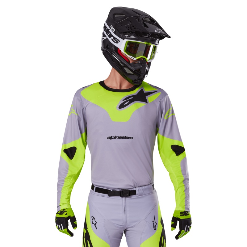 Maillot Racer Veil 2025  S Gris Jaune Fluo