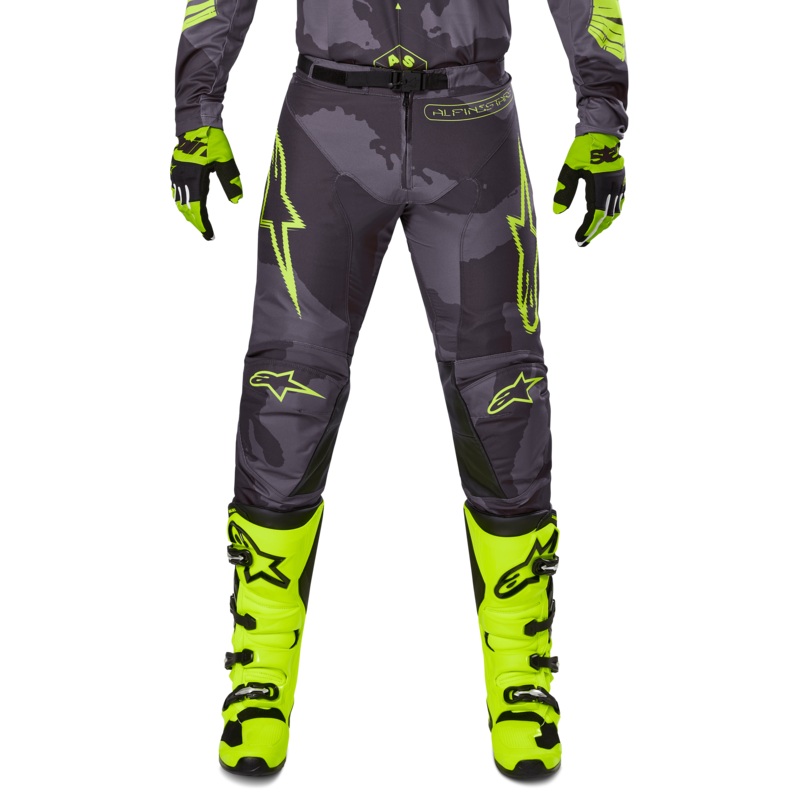 Pantalon Racer Hollow 2025  28 Camo fonc Jaune fluo