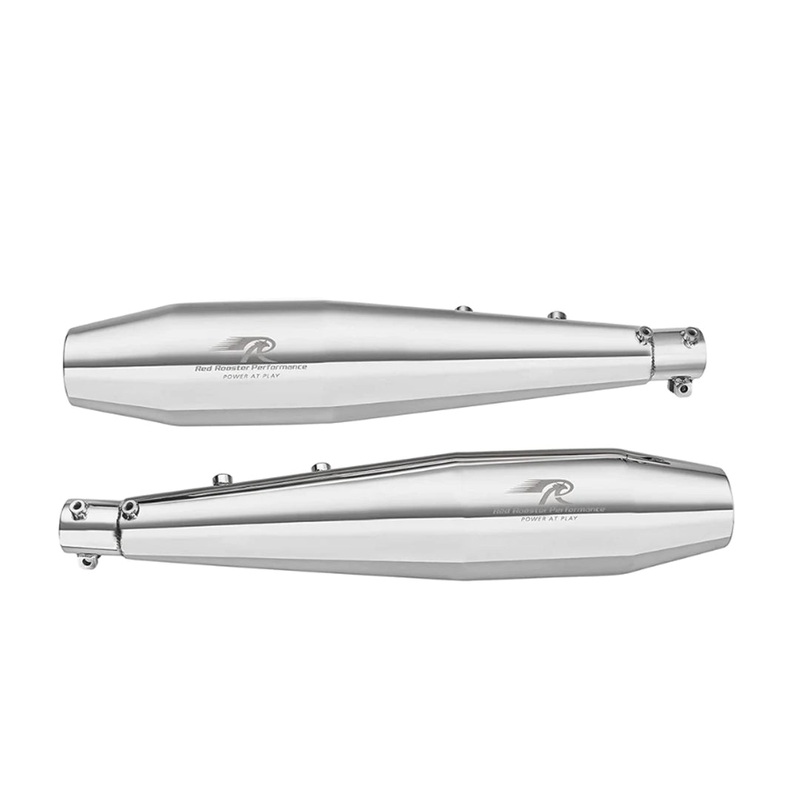 Red Rooster Performance Exhaust Stellar Continental GT 650 Polish